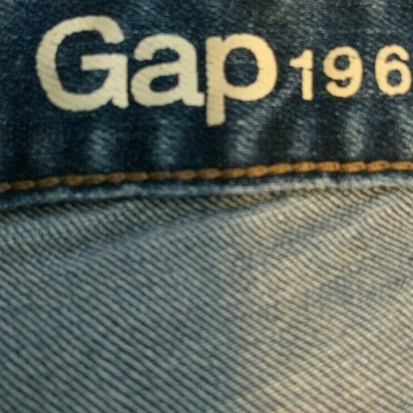 Gap 1969 Sexy Boot Whiskers Regular Fit Blue Medium Wash Jean Size 26/2 - Picture 6 of 9